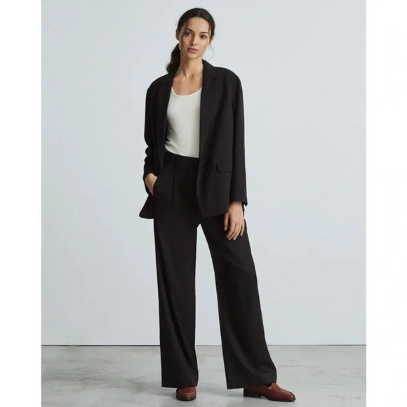 NWT Everlane Black Way High Drape Pant size 4 - Picture 1 of 9
